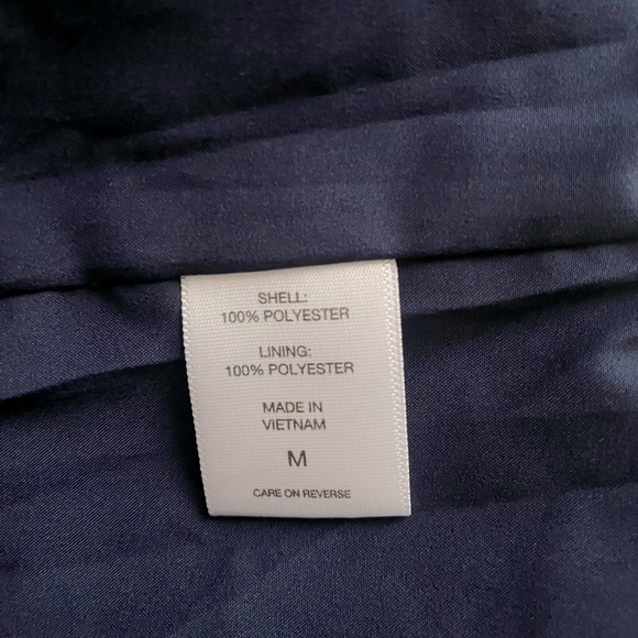 New York &Co Navy Floral Off-Shoulder Ruffled Summer Flowy Fairy Maxi Dress Sz M - Picture 14 of 14